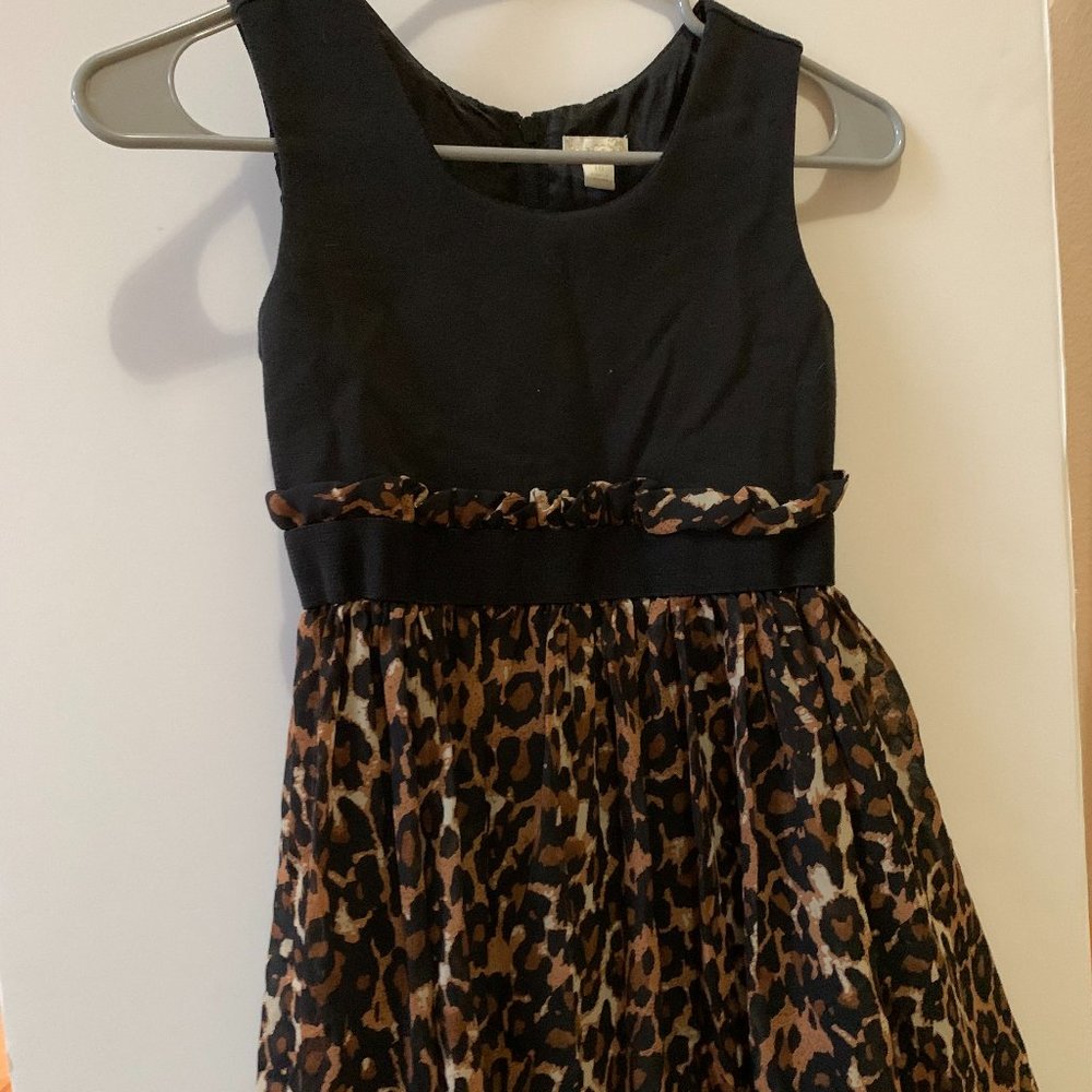 PLACE 89 GIRLS LEOPARD PRINT DRESS